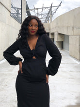 Load image into Gallery viewer, Raven Dress Black