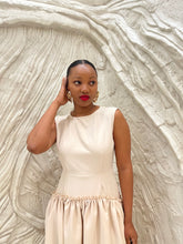 Load image into Gallery viewer, Barbs Midi Dress - Cream
